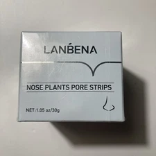 Lanbena Nose Plants Pore Strips 1.05 oz/30g  SEALED Box  EXP 6/26