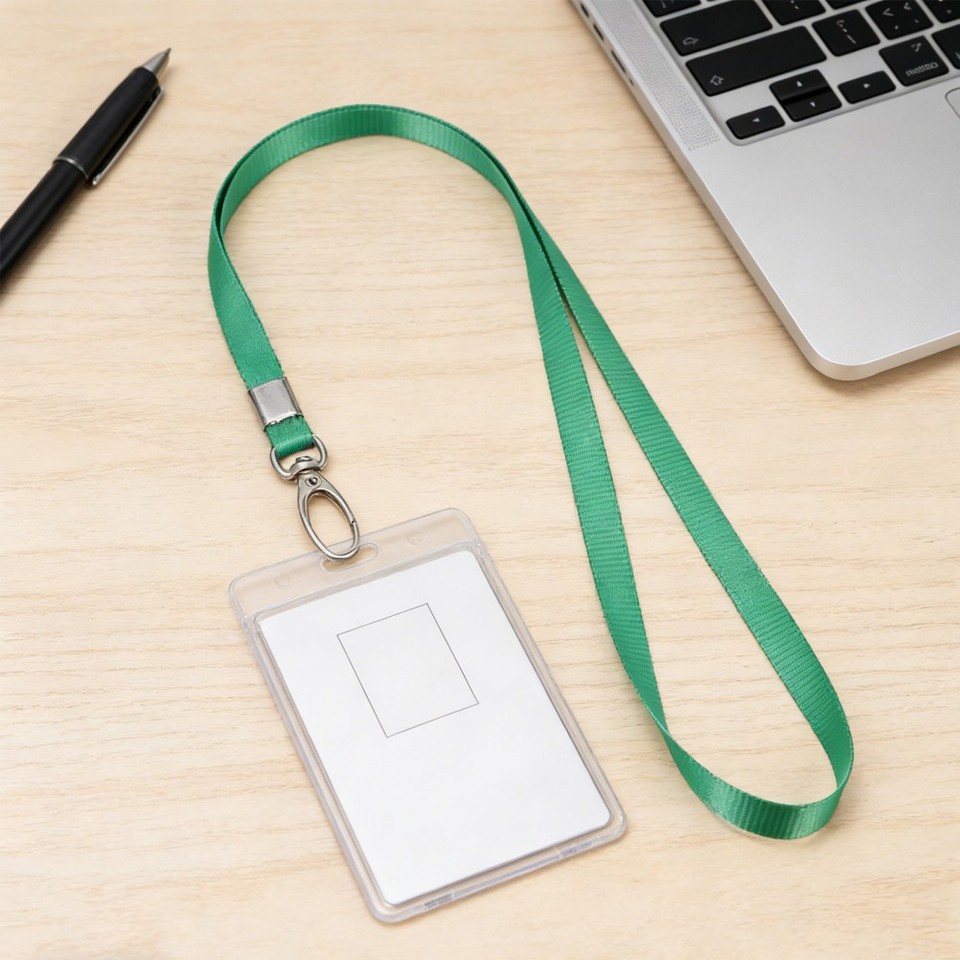 50pcs ID Badge Lanyard: Flat Lanyards For Id Badge Holders Name Tag ...