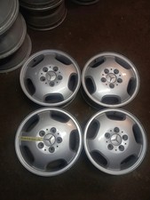 4x Alufelge 15 Zoll 5.5" 5x112 54ET Glanz Silber A1684011702 Mercedes-Benz W204