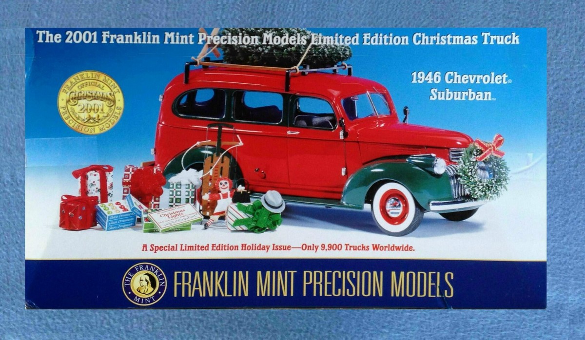 Franklin Mint 1/24 クリスマス トラック 2003限定モデル 1946 CHEVROLET SUBURAN 1:24 DIE CAST CHRISTMAS TRUCK FRANKLIN MINT
