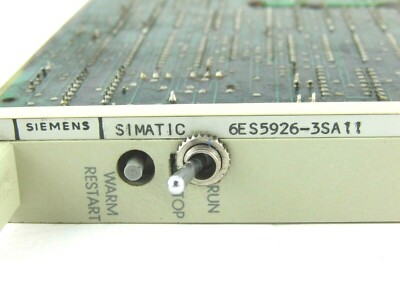 Siemens 6ES5926-3SA11 CPU Module,For S5-150S Or S5-150U Controller Siemens 6ES5926-3SA11 CPU Module,For S5-150S Or S5-150U Controller