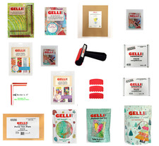 Gelli Arts Gel Printing Plate, Class Pack, Kit, Perfect Borders, Edged Comb