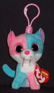 TY BEANIE BOOS - FIONA the CAT KEY CLIP - JUSTICE EXCLUSIVE -MINT with MINT TAGS | eBay