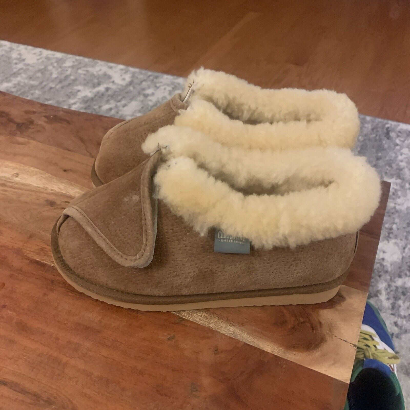 PANTOFOLA D’ORO Cloud Nine pantofole da donna punta aperta involucro regolabile slip on pelle di pecora