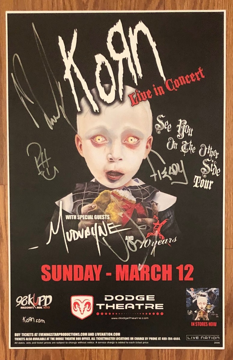 Korn Poster Signed In Person 2006 | eBay