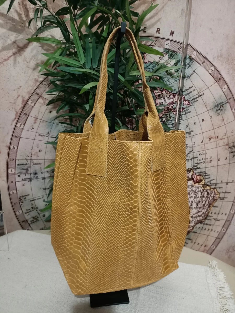 Shopper bag pelle sale