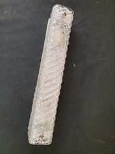 Vintage Kalmar? Franken?  Wandleuchte Bad Wave Eisglas Ice Glass - Lampe