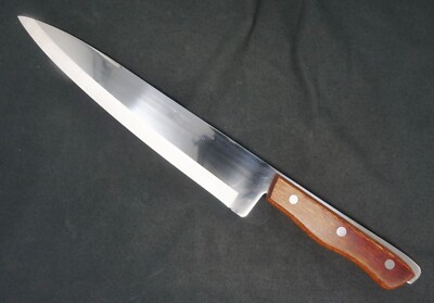 Maxam Steel Precision Hollow Ground Chef's Knife. 9'' Blade MINT!