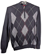 Club Room men's argyle 1/4 zip XL multicolor NWT