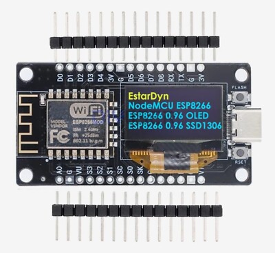 NodeMCU Type-C USB ESP8266MOD 0.96'' OLED Display CH340C WiFi WLAN IoT Arduino