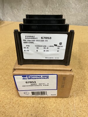 FERRAZ SHAWMUT 67053 POWER DISTRIBUTION BLOCK, 3 POLE | eBay