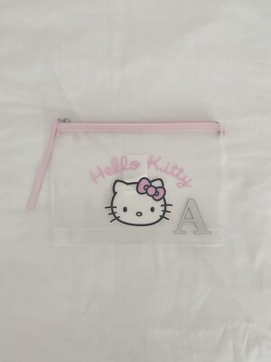 sanrio hello kitty pink A clear Kosmetik Make-up Tasche/Case coquette y2k kawaii  