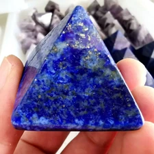 Natural Lapis lazuli quartz pyramid  crystal point healing 40mm+ 1PC