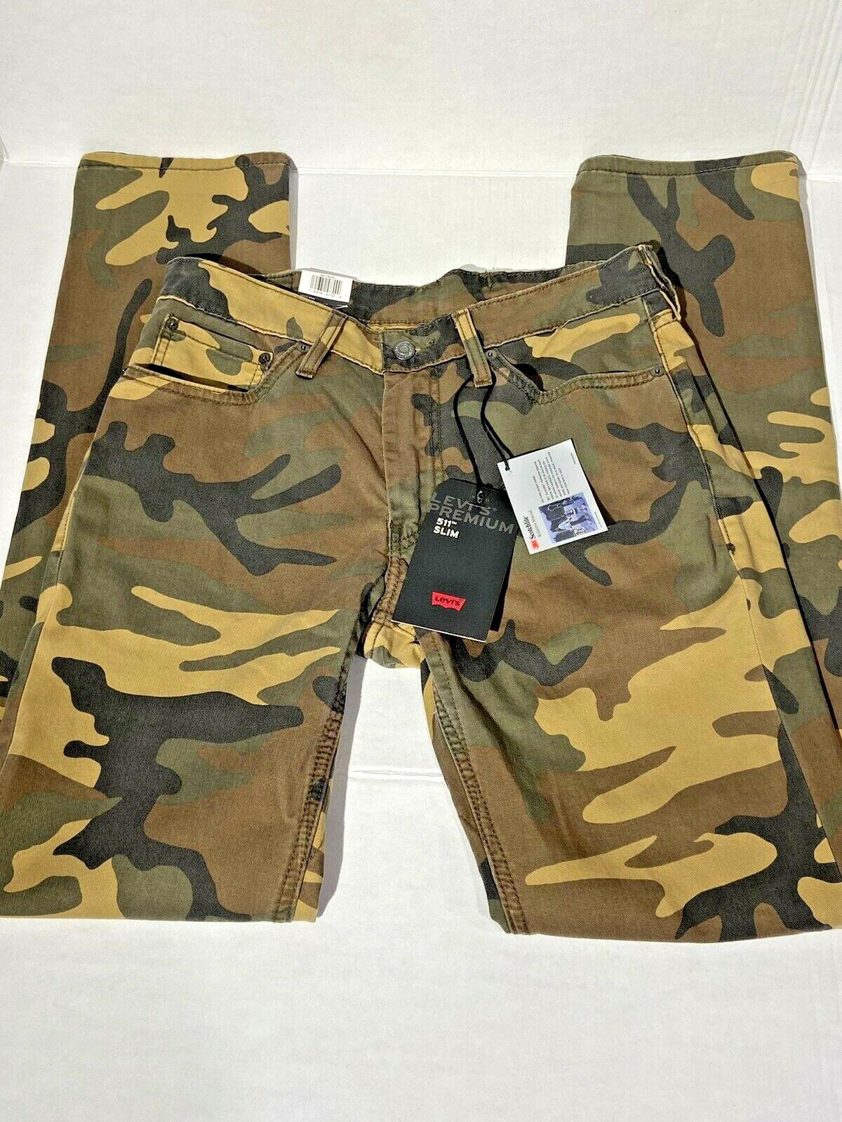 camouflage slim fit jeans
