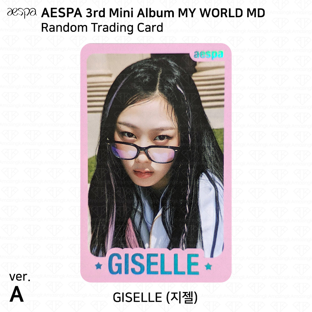 Aespa Official MD MY WORLD Random Trading Card Set A Ver Aespa Official MD MY WORLD Random Trading Card Set A Ver