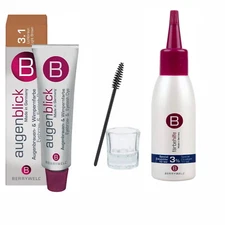 Berrywell Augenblick Eyebrow & Eyelash Dye 4 pc Kit With Developer[Choose Color]