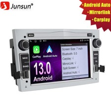DAB+ CarRadio GPS Android13 ForOpel Astra Vectra Zafira Silver WIFI Bluetooth FM