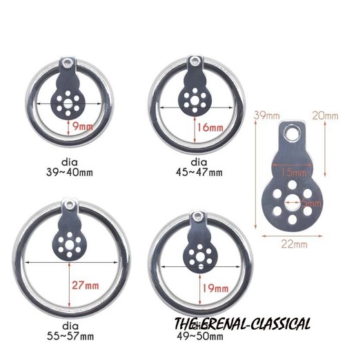 Chastity Belt Stainless Steel Rings Sissy Inverted Male Chastity Cage