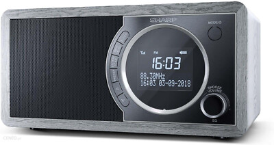 SHARP DR-450 (GR) DAB+ Digital-Radio (DAB/DAB+/FM Mit RDS, Bluetooth, Wecker-Fun