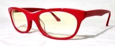 NEW Moodvision MV03 Glasses Red frame, Yellow Lens: Optimism, Creativity & Confi