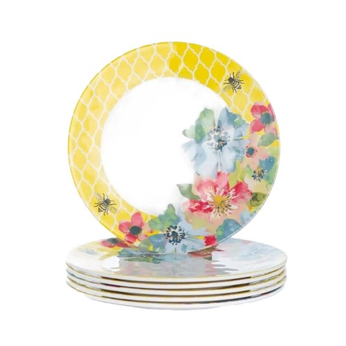 Assiette à Salade Queen's Chine/Rosina - Motif Cerise Noire - 8 3/4 Pouces - Vintage