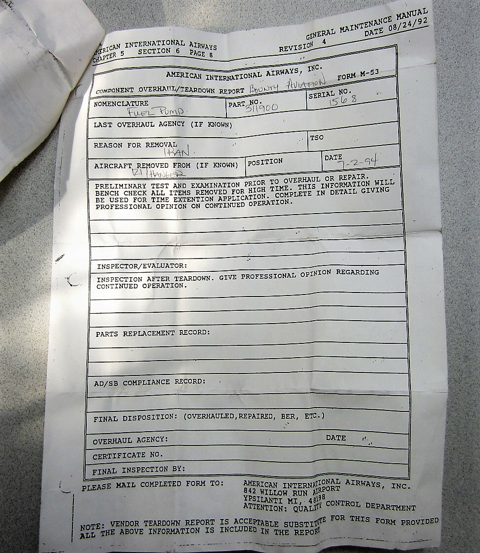 Aircraft Part 311900 Fuel Dump Valve Accessory Products Corp. eBay