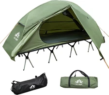 OFF-GROUND CAMPING COT TENT Waterproof  Single Person Portable