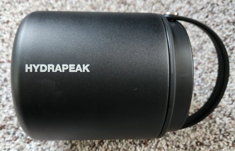 Tarro de comida negro aislado floral HydraPeak calavera 18 oz acero inoxidable boca ancha Foto 4 de 4