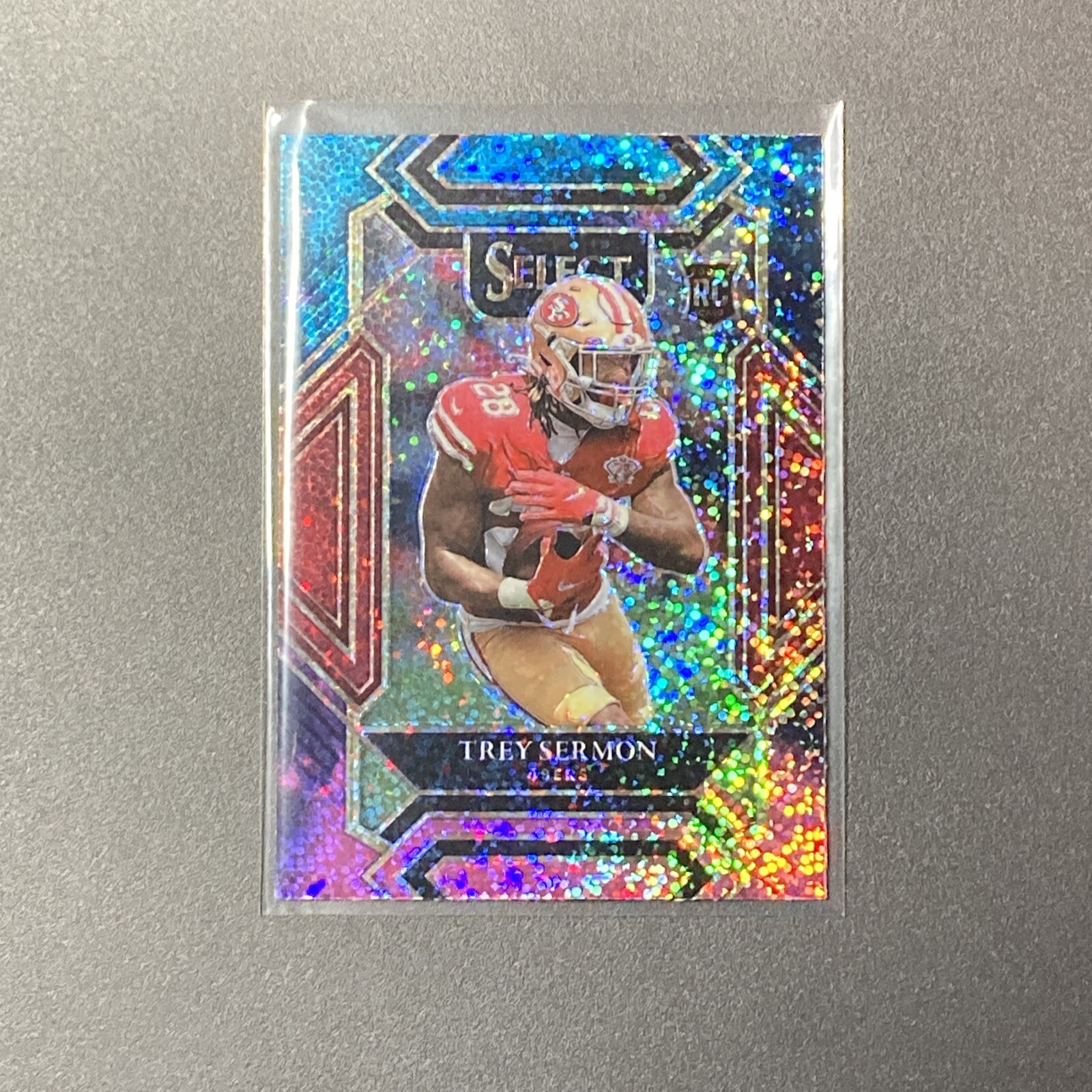 2021 Panini Select Football Trey Sermon Cosmic Club Level SSP Rookie RC #268