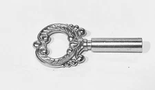 NEW SATIN NICKEL FINISH DIE CAST KEY FOR TURN KNOB SWITCH SOCKET LAMP PART
