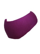 Vintage 90s Pink Magenta Winter Headband Knit Ski Ear Warmer Black retro Swiss