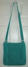 VERA BRADLEY Teal Blue Green Hipster Classic Crossbody Shoulder Bag Quilted