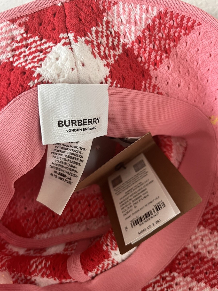 Burberry Check-Pattern Bucket Hat - NEW - Medium | eBay display picture 1