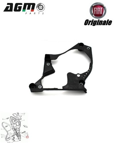 RIPARO CARTER DISTRIBUZIONE INFERIORE ORIGINALE FIAT BRAVO FIORINO 1.6 B 7799871 - Photo 5/7