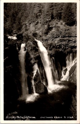 Vintage RPPC Postcard- BURNEY FALLS CALIFORNIA EASTMAN'S STUDIO B-206A