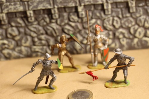 ELASTOLIN CHEVALIER MOYEN Âge Épée vers le bas 7cm 52002 7282 8934 EUR