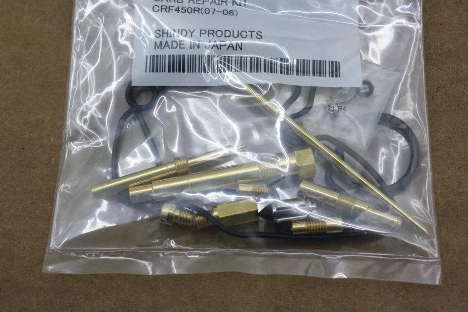 2007 2008 年本田 CRF450R 碳水化合物套件 汽化器维修套装 闪亮 日本制造 — 第 4/4 张图片