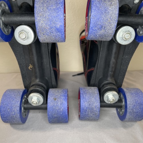 CHICAGO Skates Boys Black Red Sidewalk Roller Skates Size 4 - Picture 11 of 12