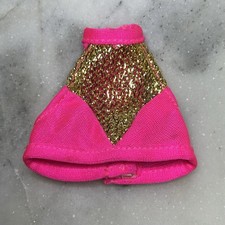 Vintage Barbie Swimwear: Hot Pint BIKINI TOP, Splash 'n Color, 1996, READ