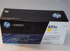 HP 651A CE342A Yellow Toner Cartridge Genuine New Sealed Bag NO BOX Free Ship