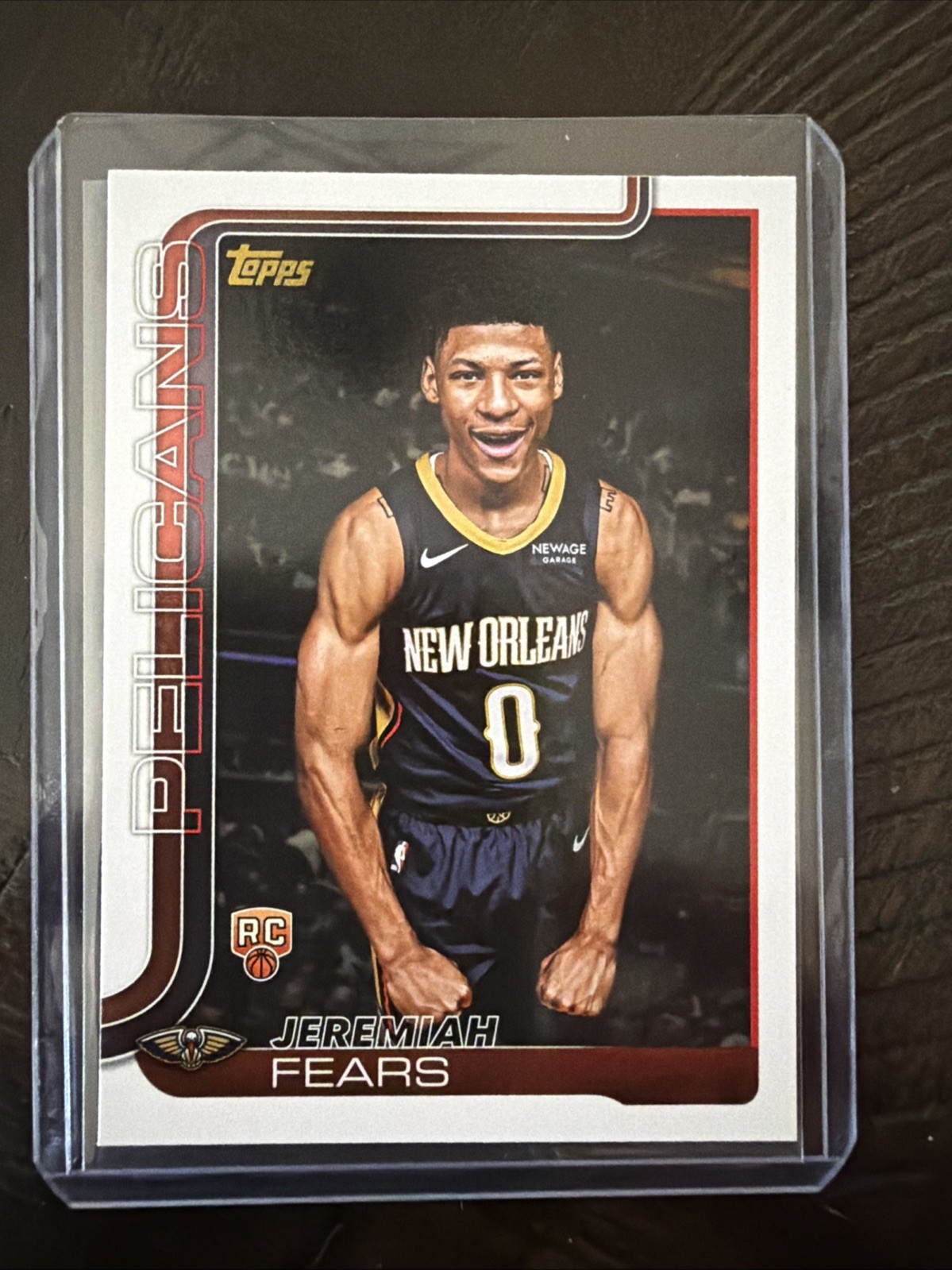 2025-26 Topps Basketball Jeremiah Fears #207 Golden Mirror Image SSP New Orleans