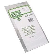 Evergreen Scale Models White Sheet .060 x 6 x 12 EVG9060 Plastic Building