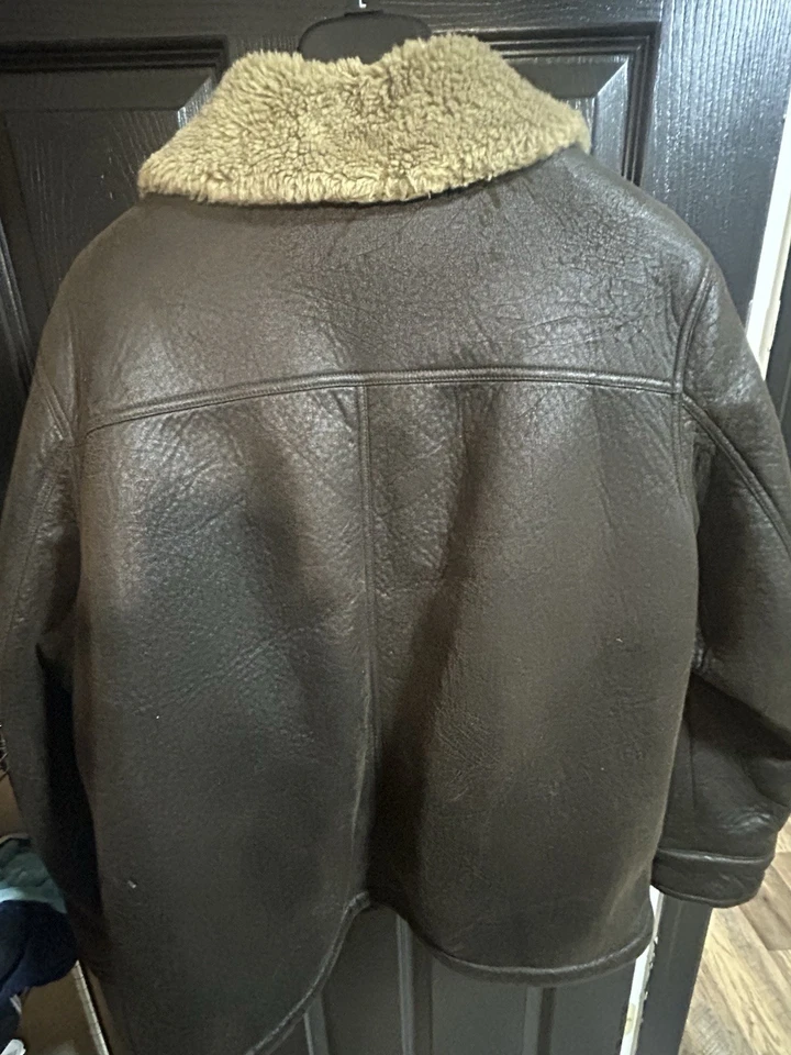 Chaqueta de bombardero de aviador Columbia para hombre de cuero sintético, talla XL Foto 2 de 4