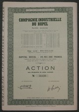 Lot 10 X Compagnie Industrielle du Rupel Societe Anonyme
