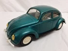 Vintage 1960's Teal Green Turquoise Tonka 52680 VW Volkswagen Bug Beetle Toy Car