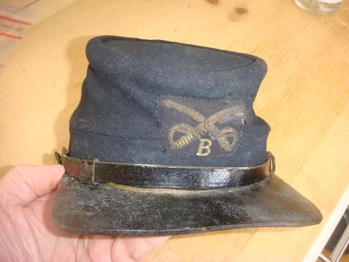 Civil War Union Cavalry Officer Kepi– Bullion Insignia