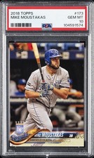 2018 TOPPS #173 MIKE MOUSTAKAS PSA 10