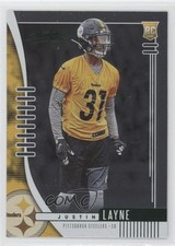 2019 Panini Absolute Rookie Green Justin Layne #184 2xd