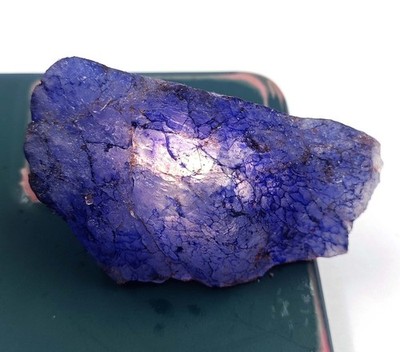 Natural Dyed African Blue Sapphire Rough 301.20 Ct Certified Loose Gemstone 6DJF