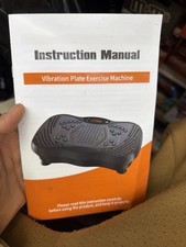 Oscillating Vibration Plate Exercise Machine Black Remote Control Home Gym